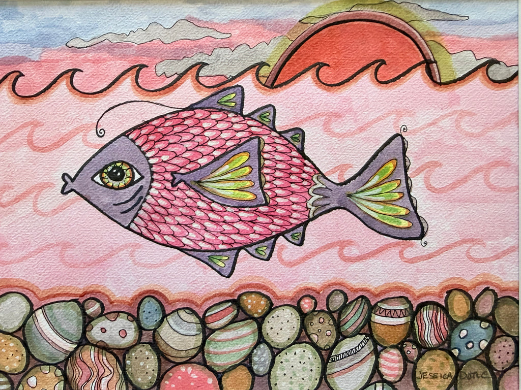 Mary the Fish Swims on Upstream