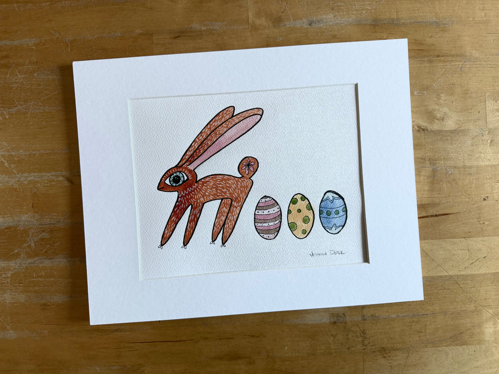 Bunny with Her Eggs