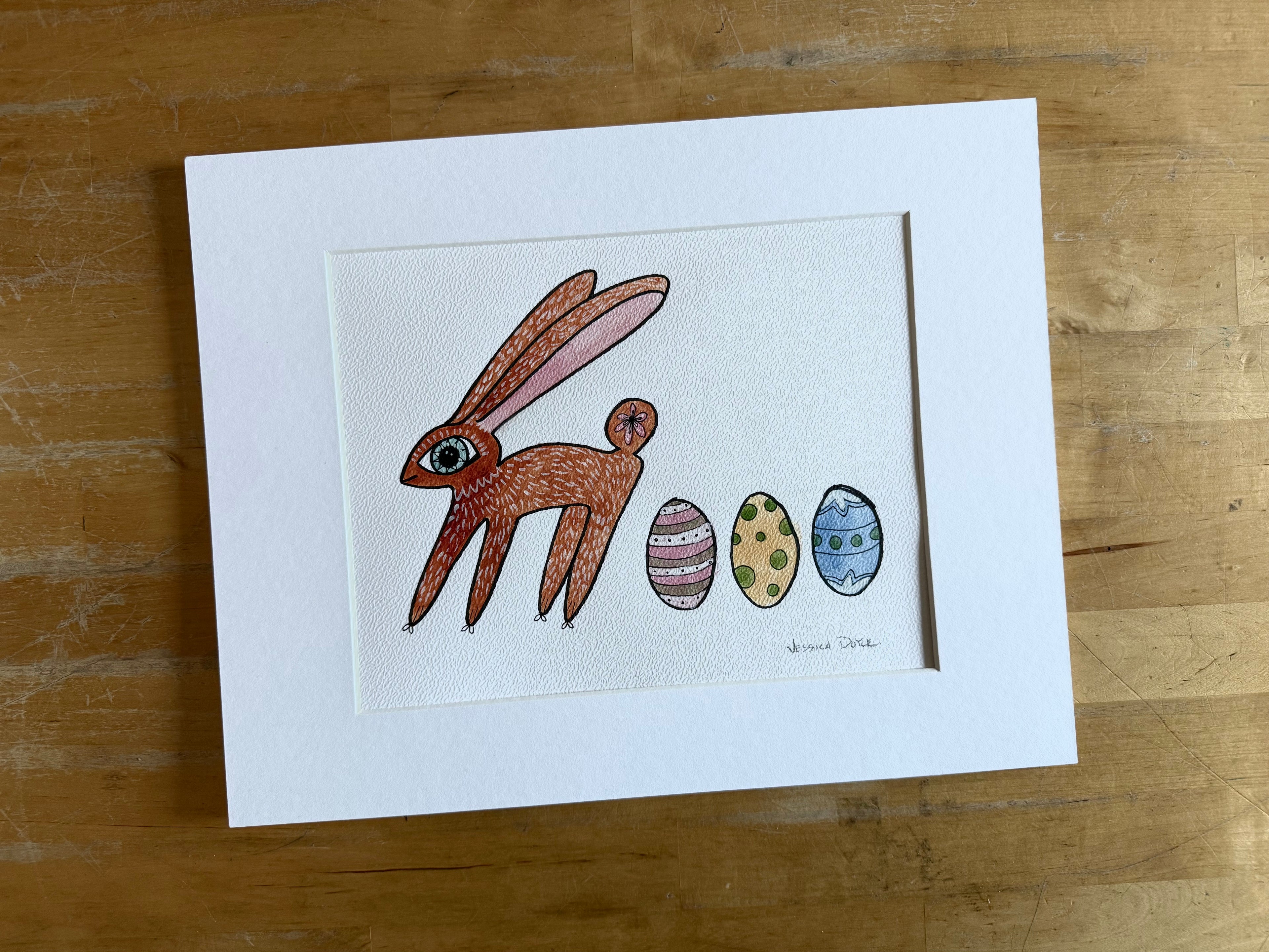 Bunny with Her Eggs