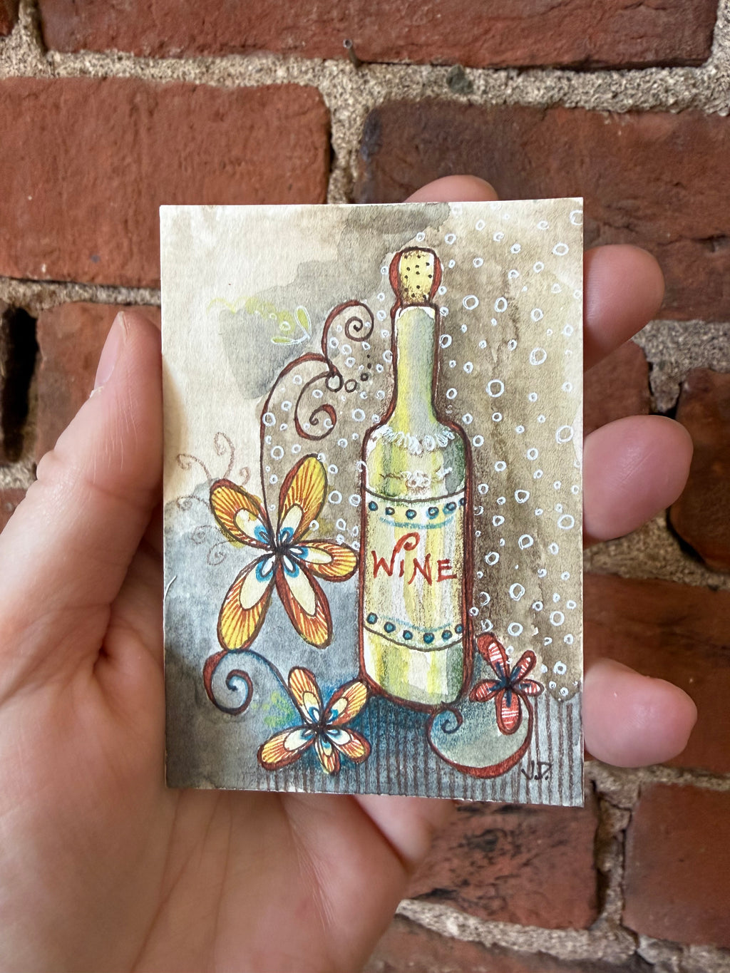 Happinez #1 - Wine Bottle Art