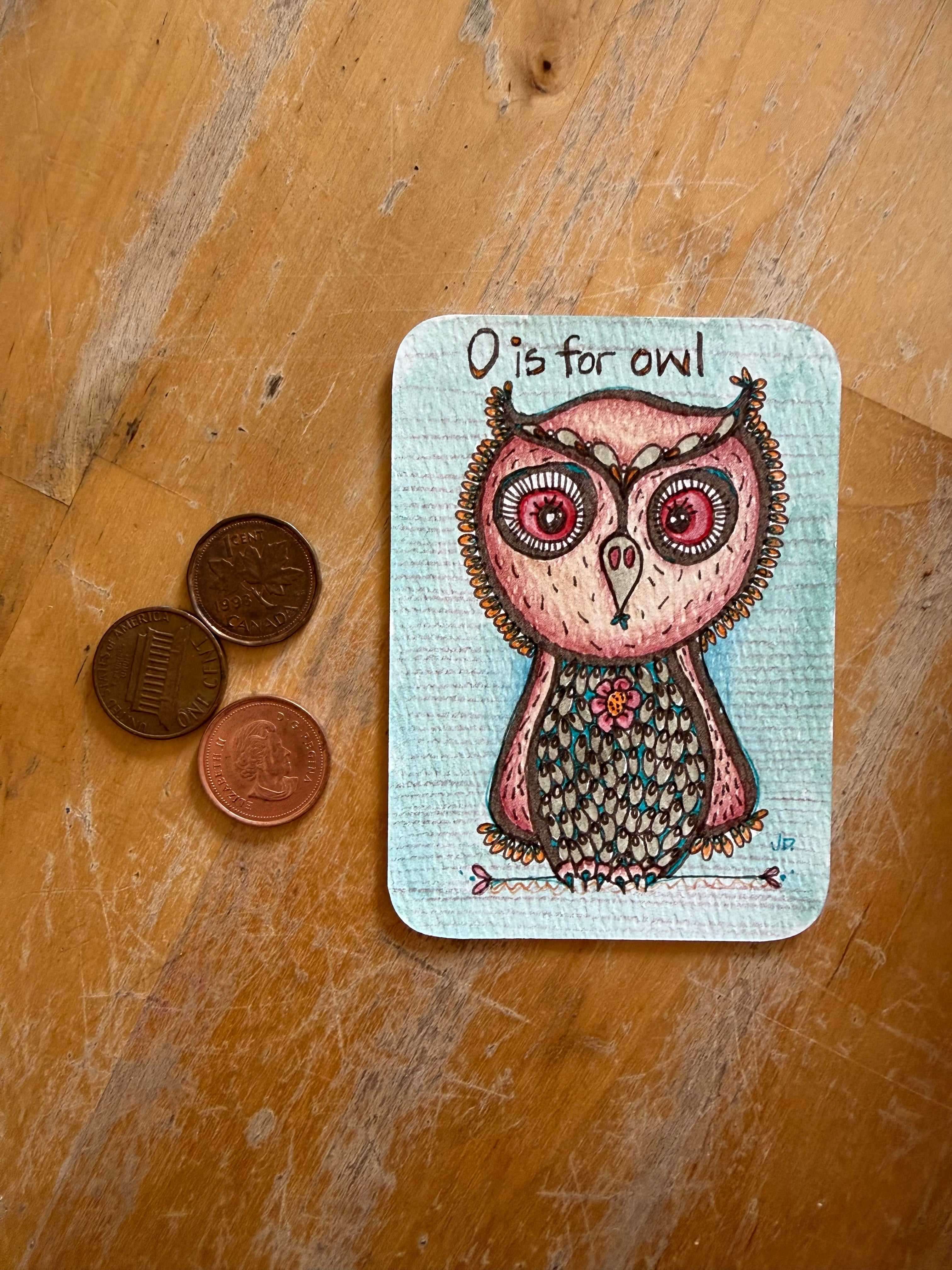 O is for owl #2