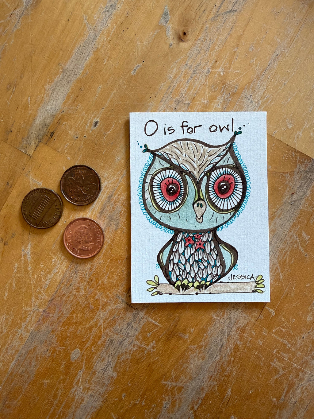 O is for owl