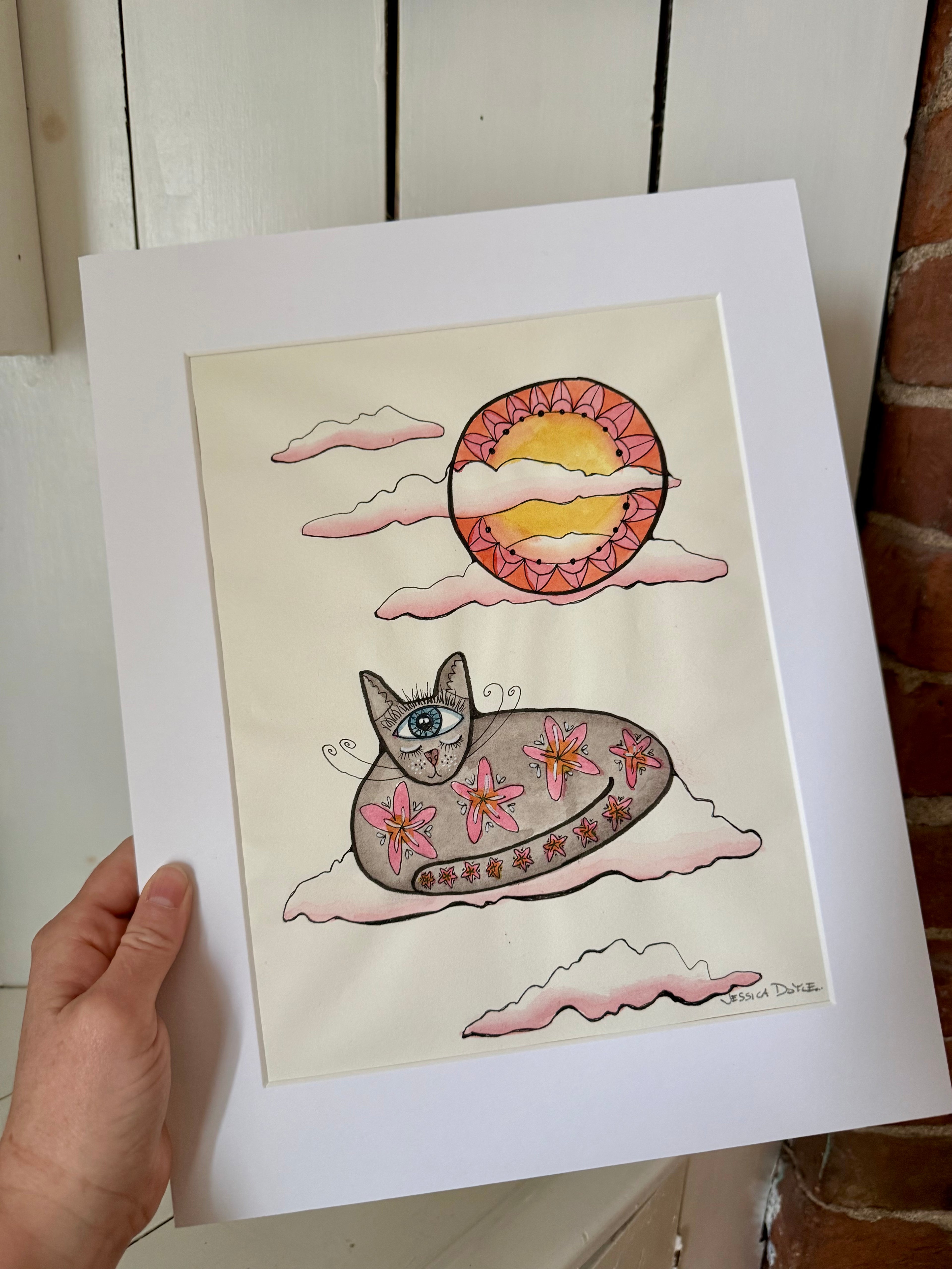 Cat Mysticism, Zen Kitty, Dreamscape at Dawn