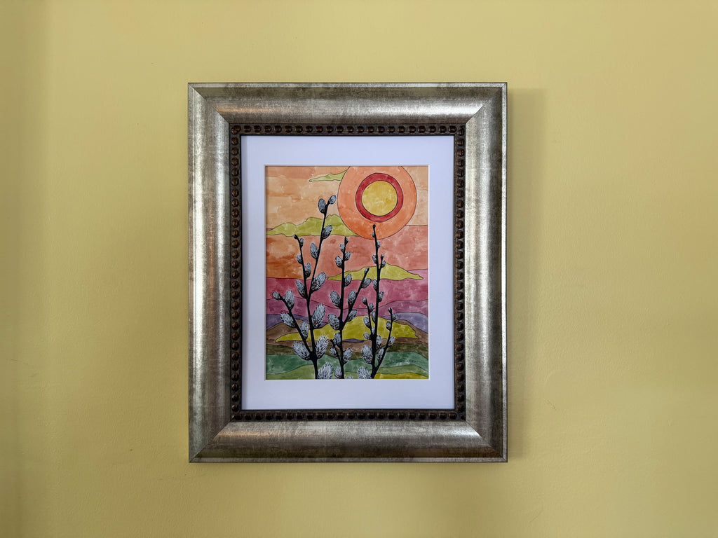 Pussy Willows at Sunset