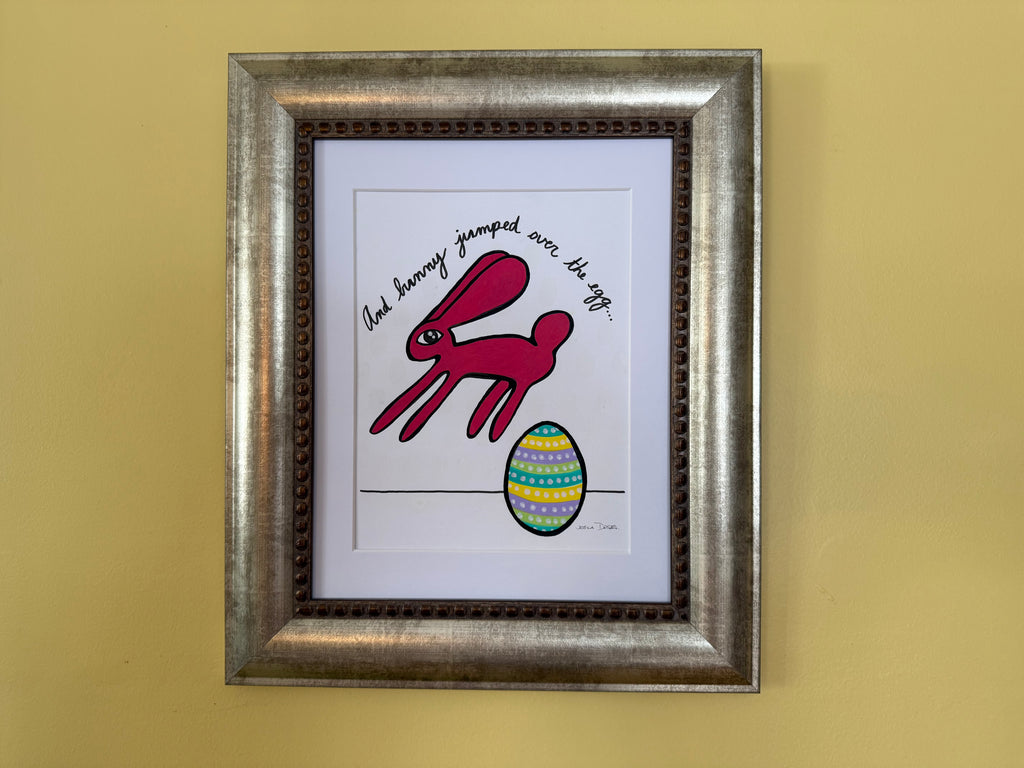 And bunny jumped over the egg