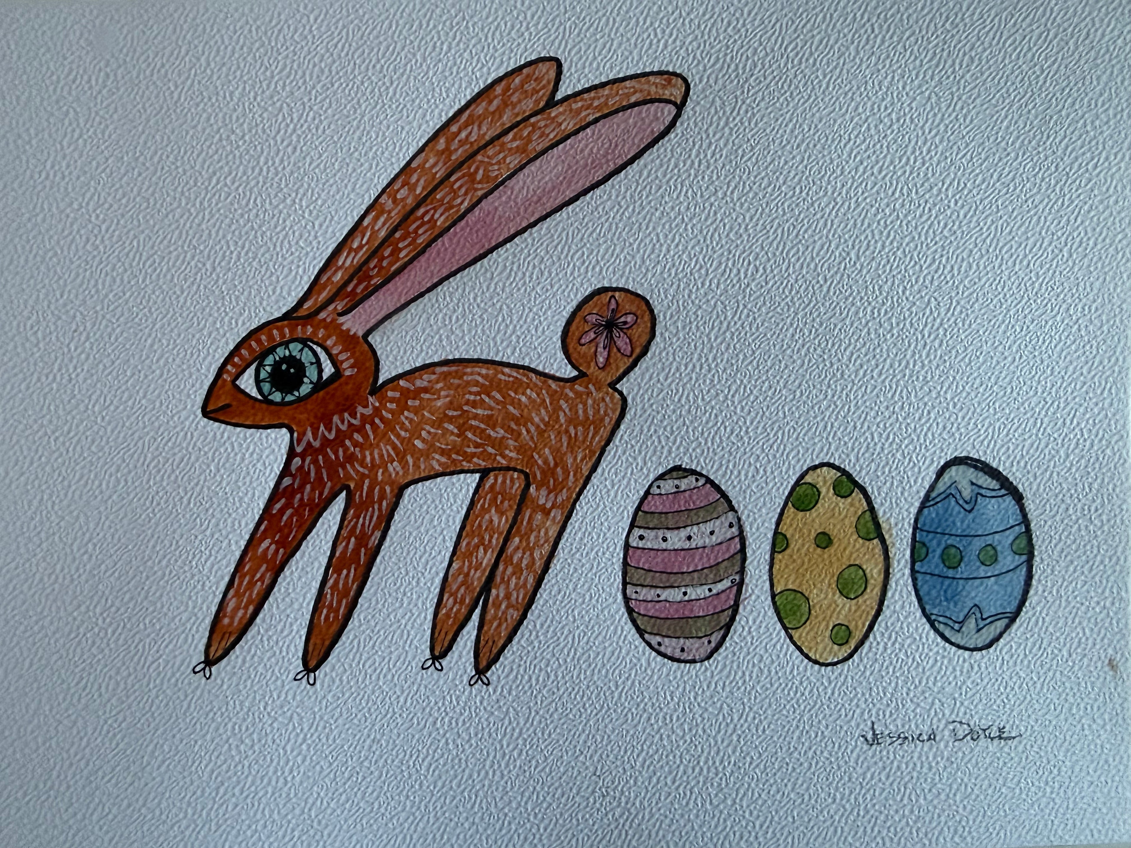 Bunny with Her Eggs