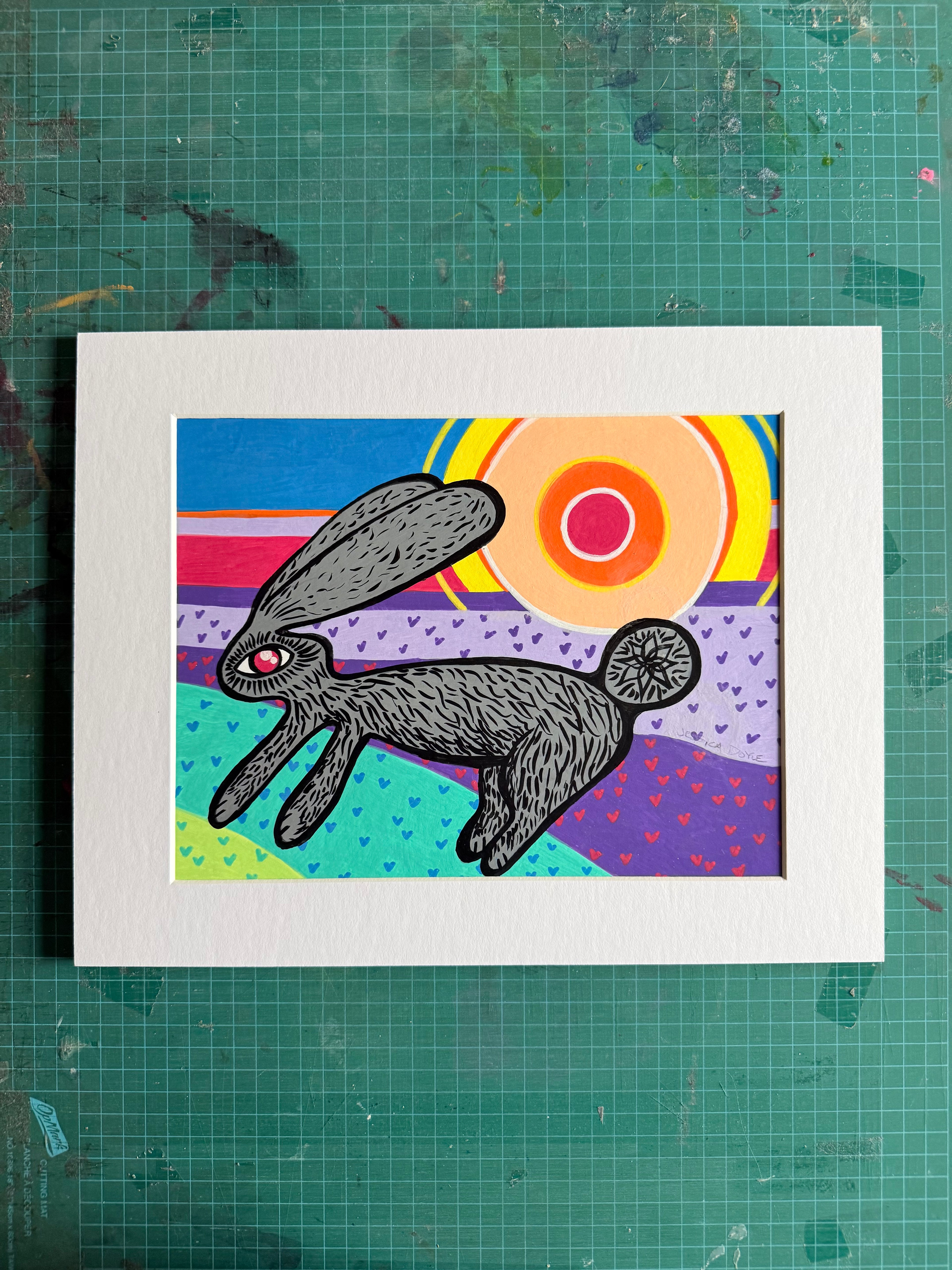 And Bunny Jumped into the Field