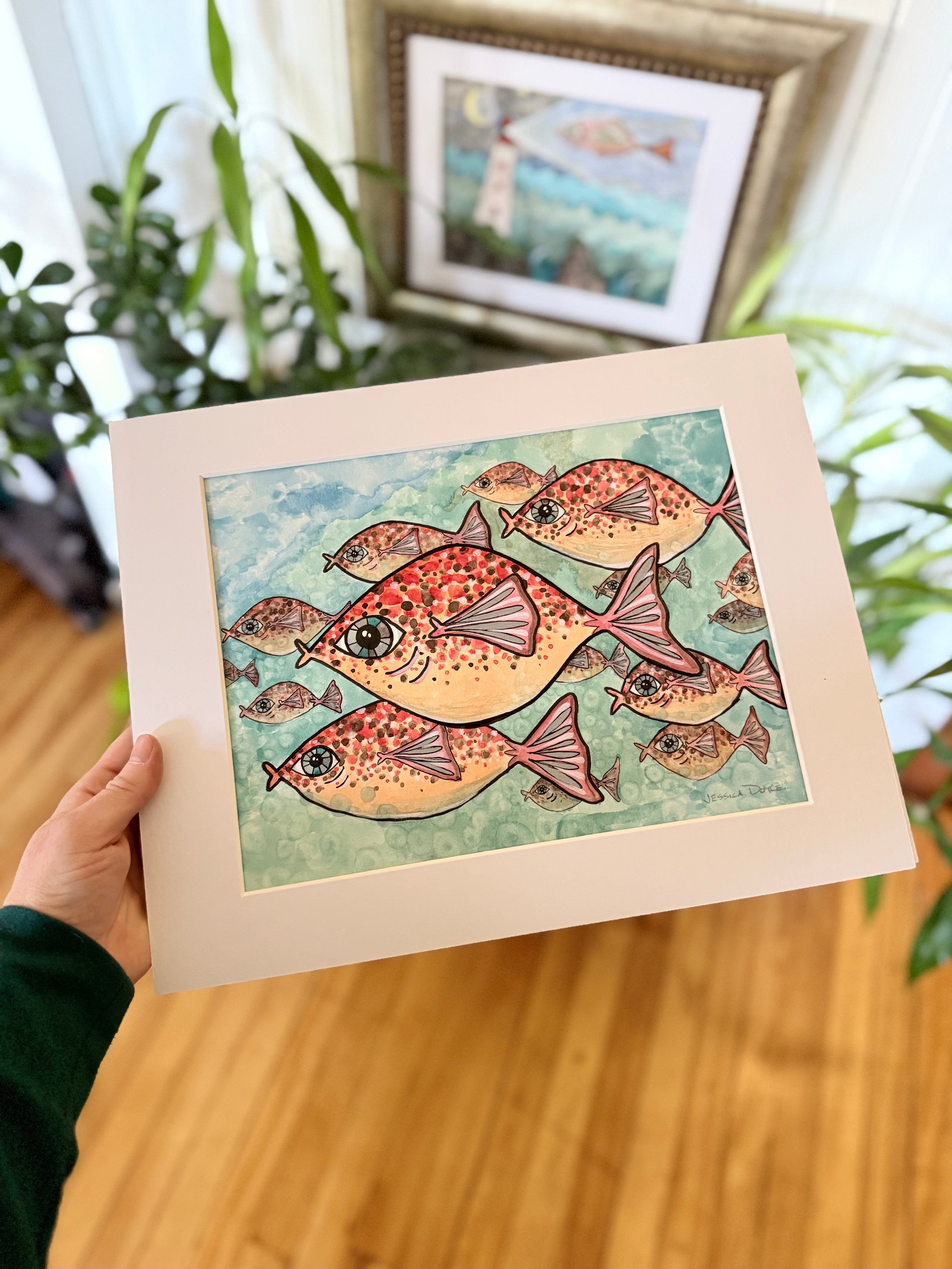 Speckled School of Fish