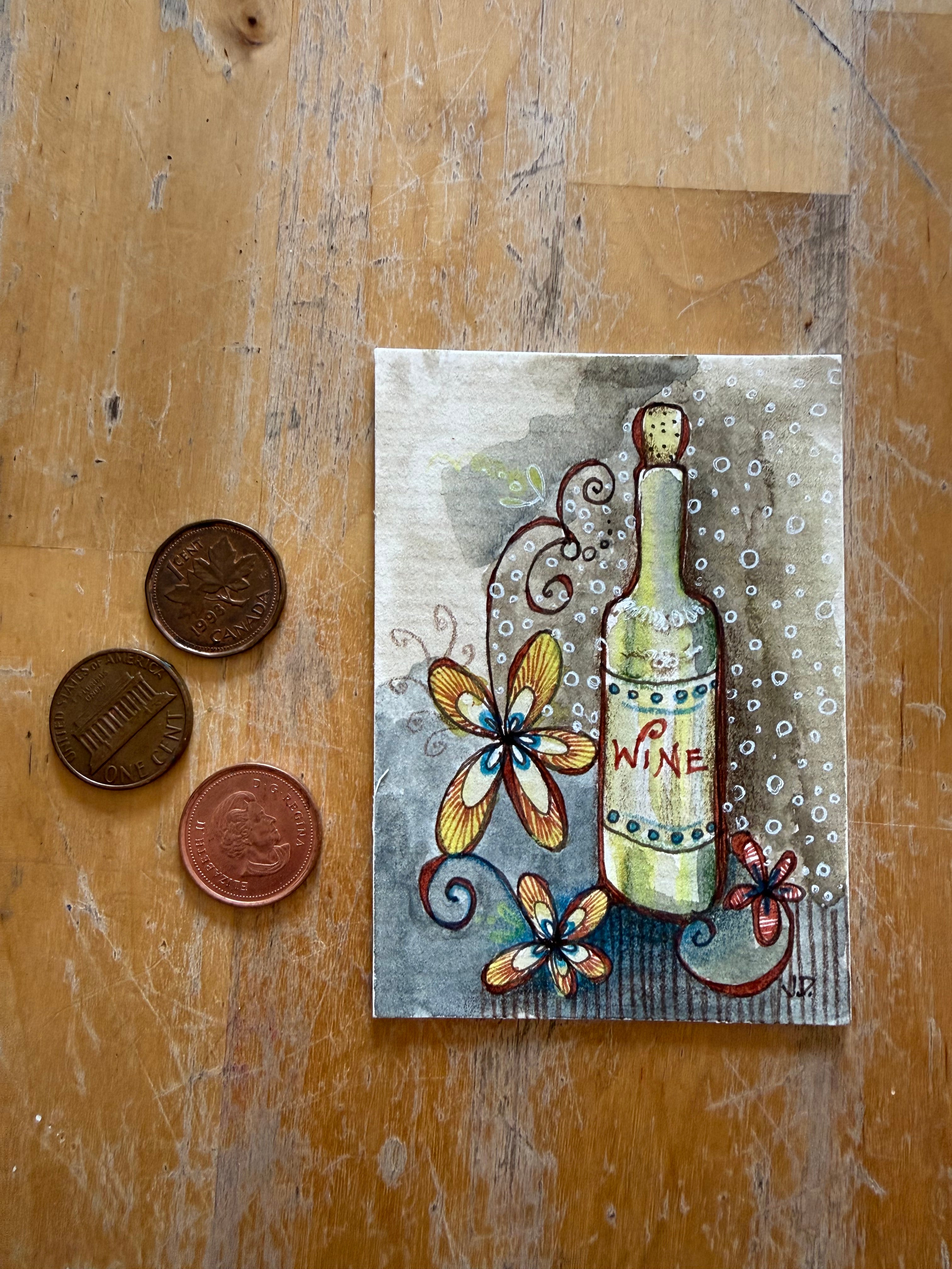 Happinez #1 - Wine Bottle Art