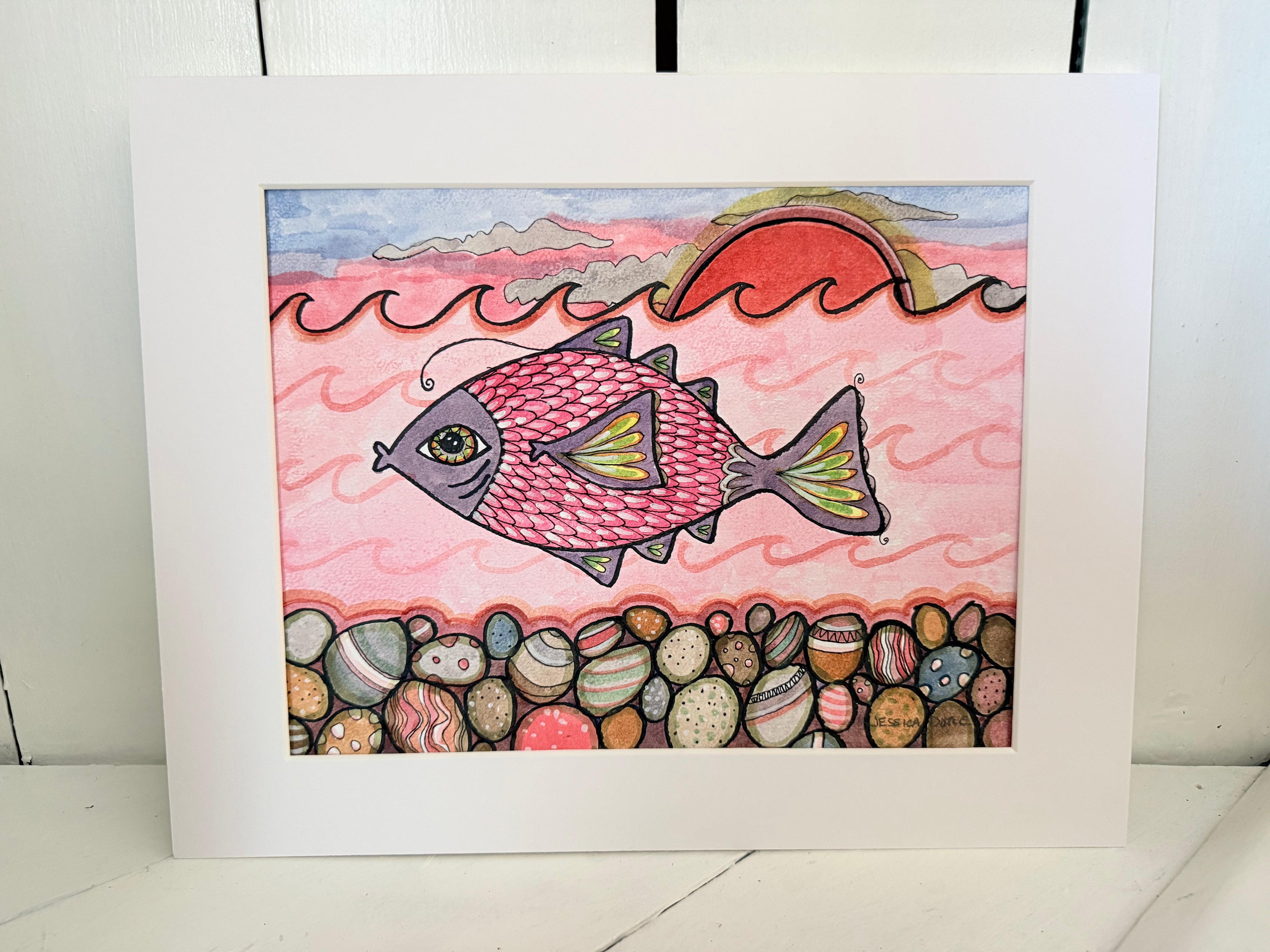 Mary the Fish Swims on Upstream
