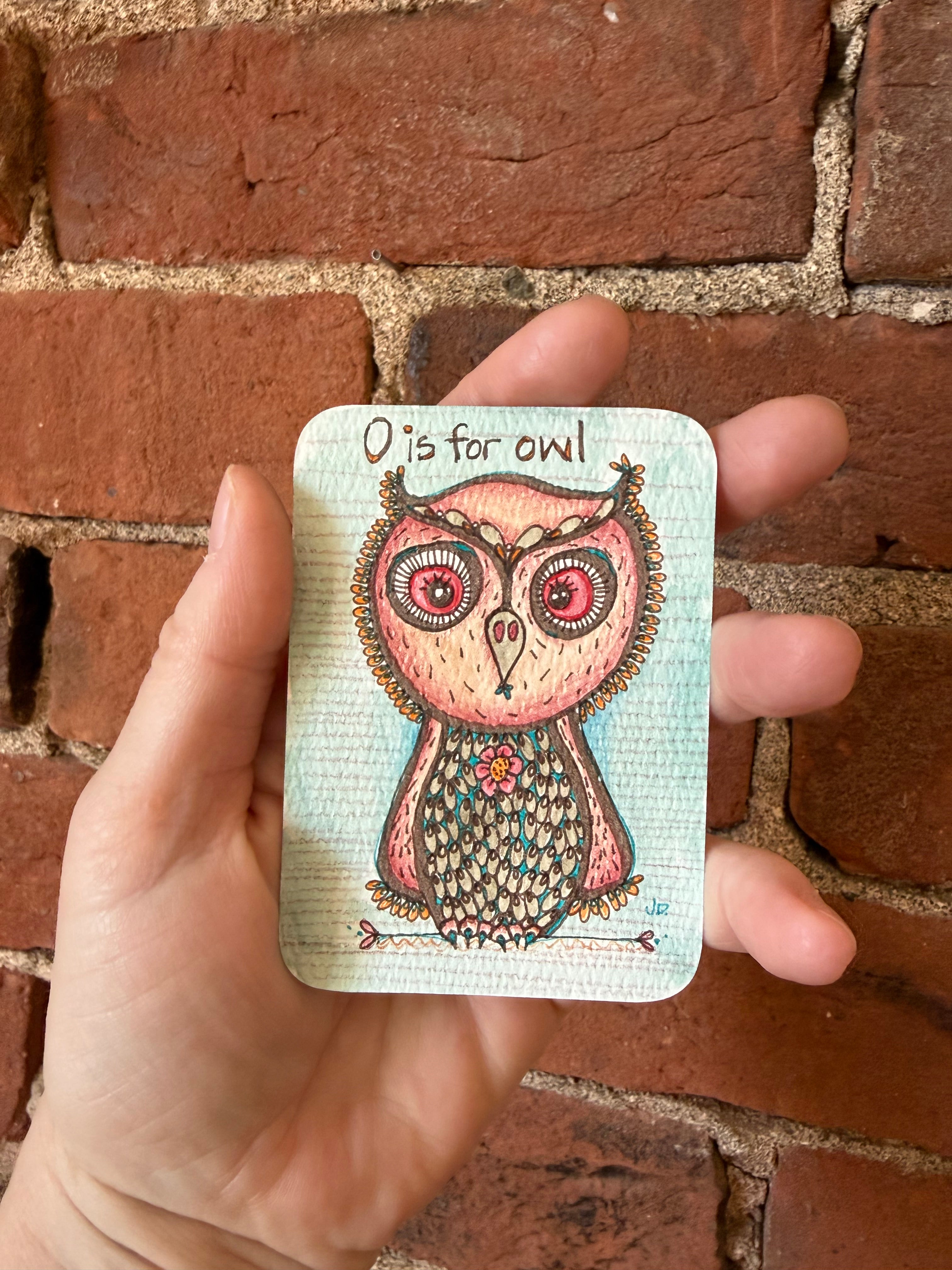 O is for owl #2