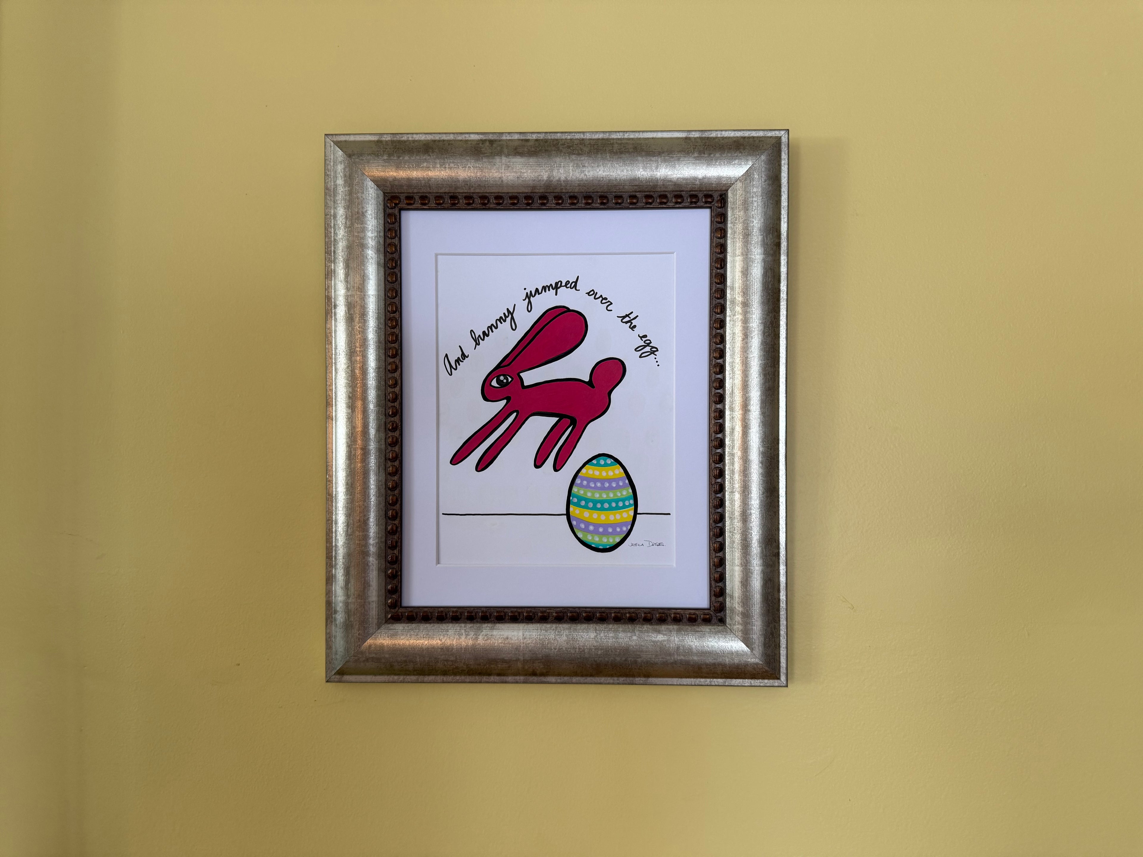 And bunny jumped over the egg