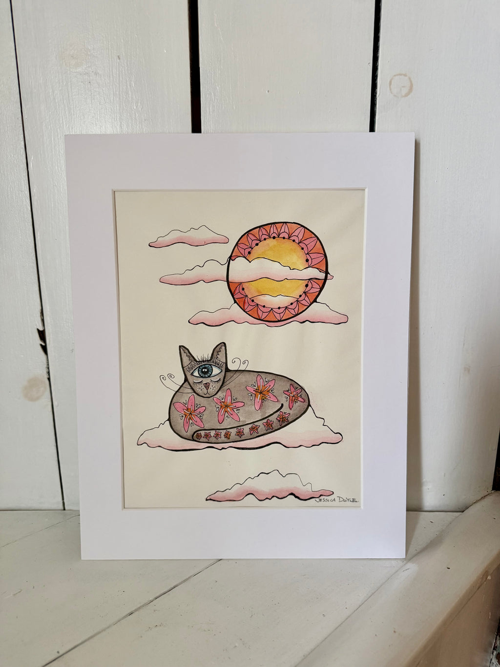 Cat Mysticism, Zen Kitty, Dreamscape at Dawn