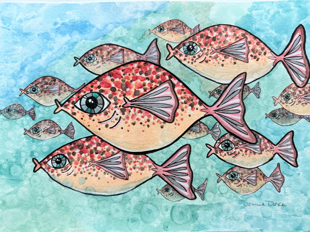 Speckled School of Fish