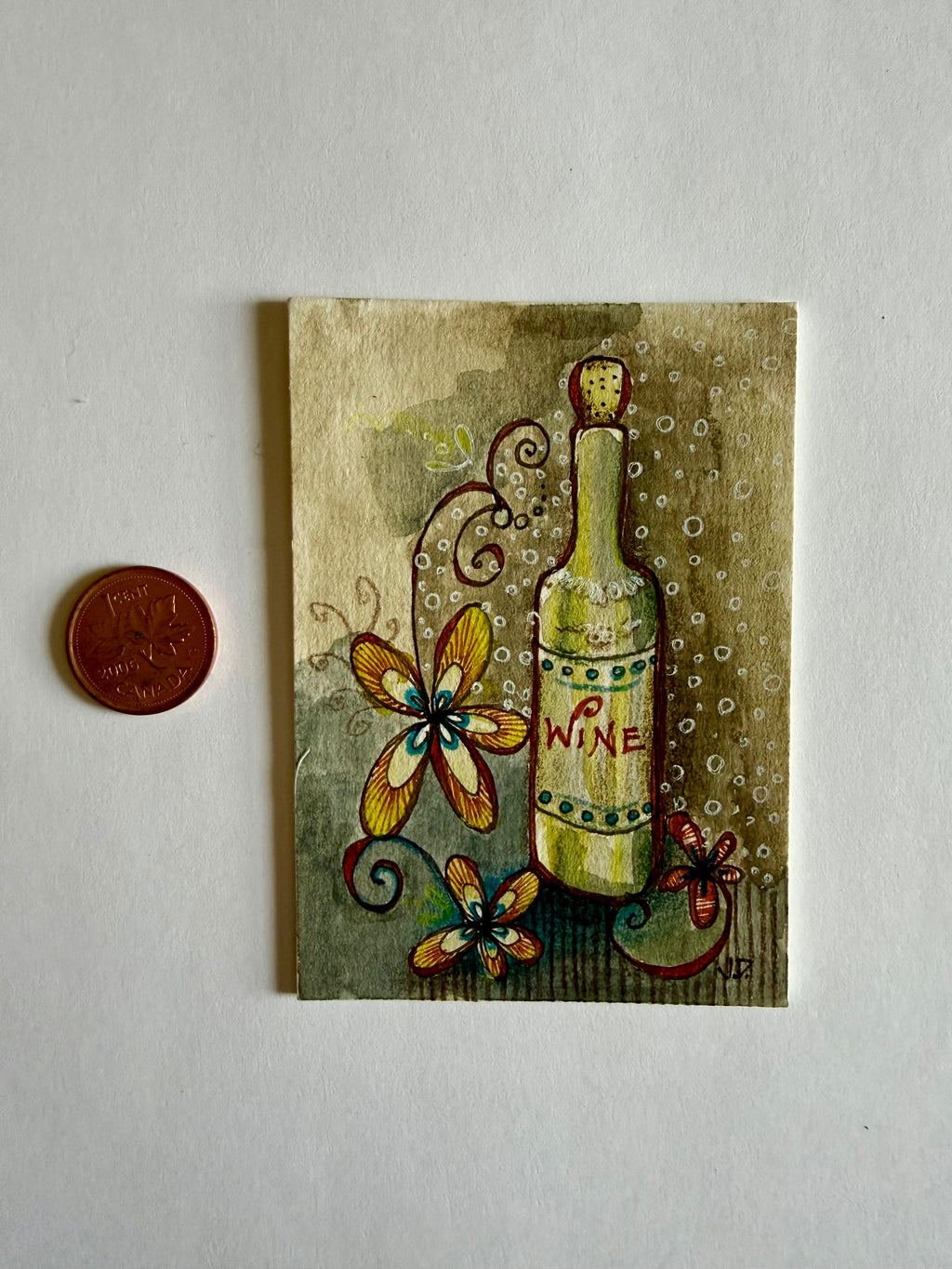 Happinez #1 - Wine Bottle Art
