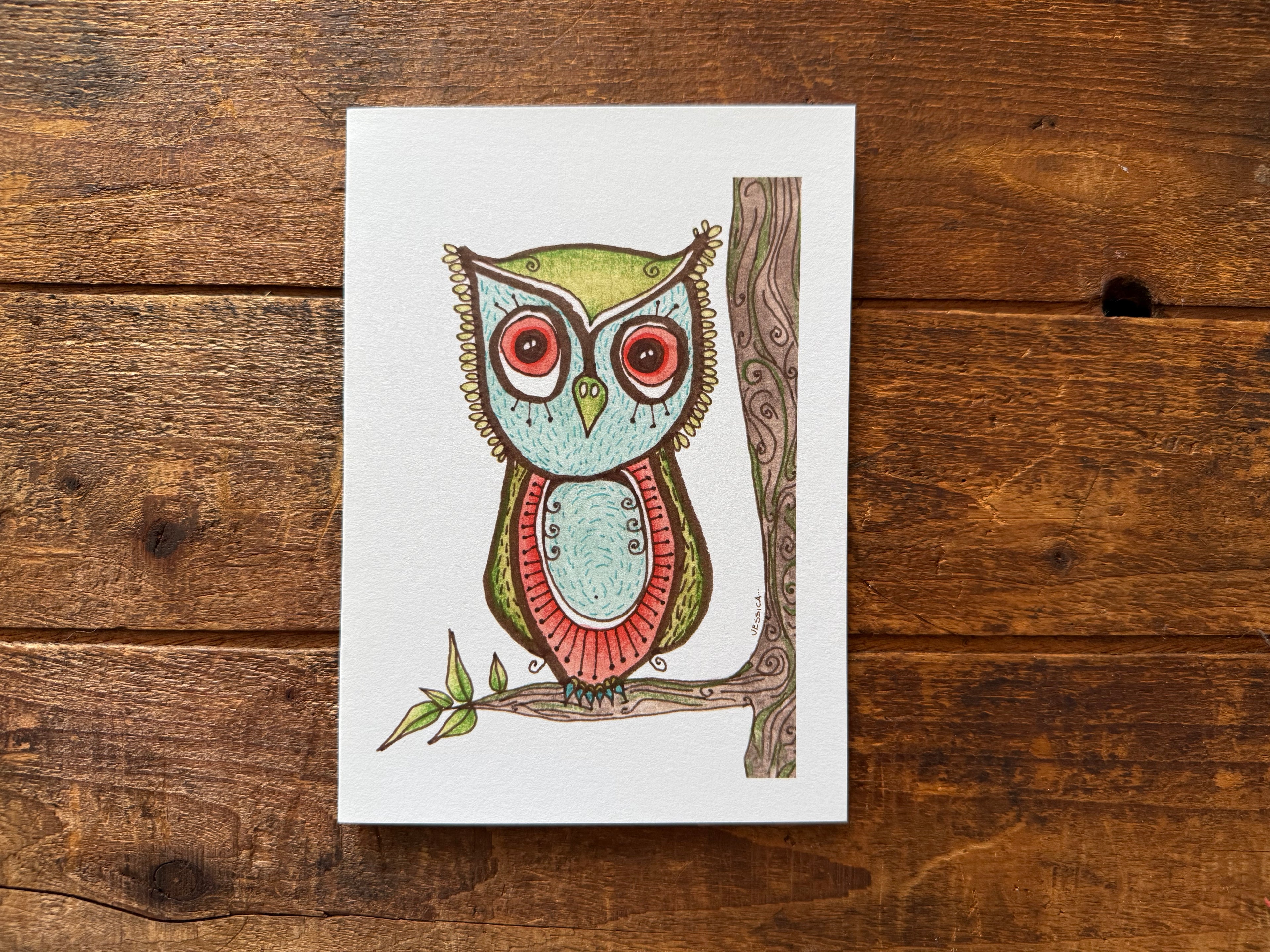 Jessica the Inquisitive Owl
