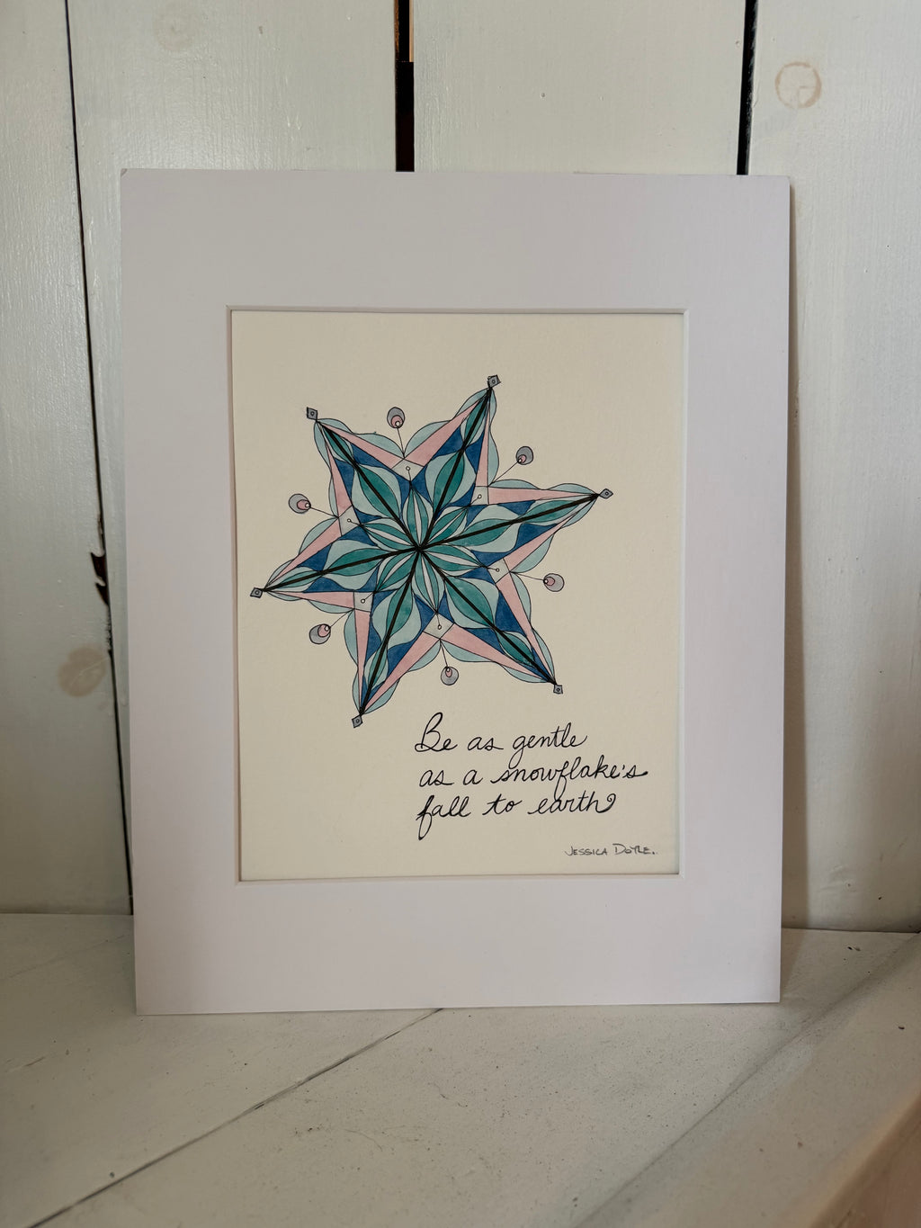Be as gentle as a snowflake’s fall to earth